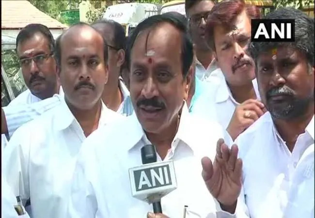 bjp h raja press meet at madurai 